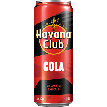 Havana Club Rum Cola 25cl – kant-en-klare rum-cola cocktail