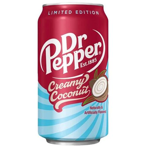 Dr Pepper Creamy Coconut 355ml – Unieke cola met romige kokossmaak - Afbeelding 2