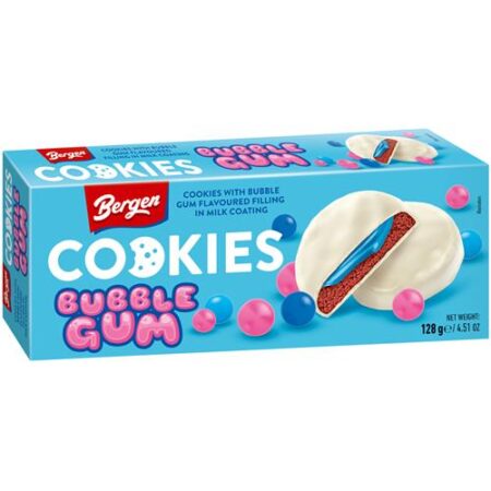Bergen Cookies 128g Bubble Gum
