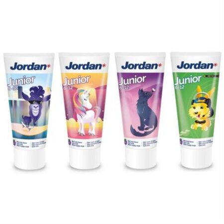 Jordan tandpasta kids 6–12 jaar – milde fruitige tandpasta met fluoride