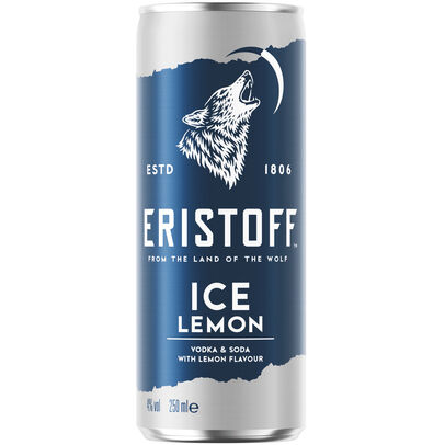 Eristoff Ice Lemon 25cl – vodka mixdrank met citroensmaak