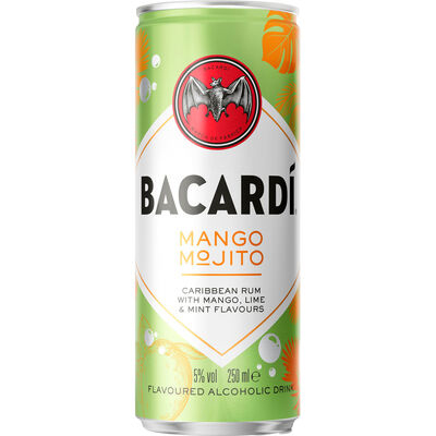 Bacardi Mango Mojito 25cl – kant-en-klare mango mojito cocktail