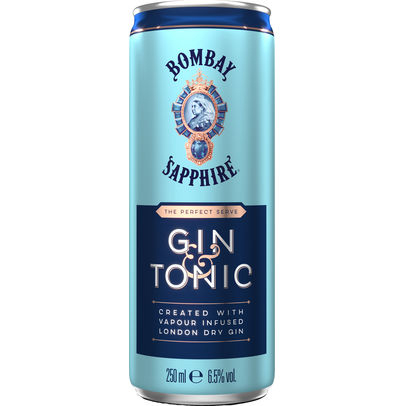 Bombay Sapphire Gin Tonic 25cl – kant-en-klare gin-tonic