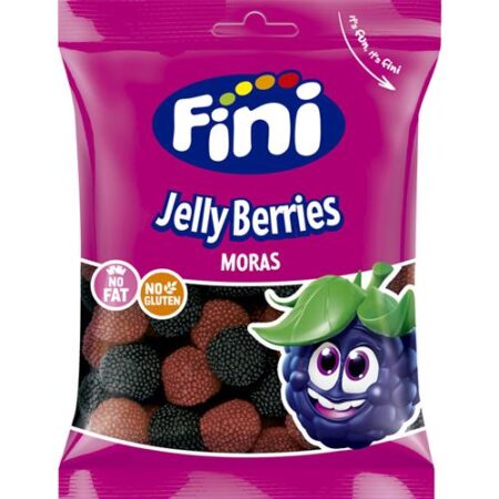 Fini Snoepzakje Jelly Berries 90g - Bramen & Frambozen Snoep - Glutenvrij
