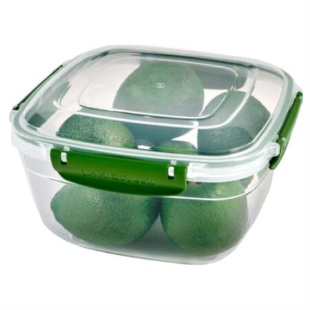Lock Fresh voorraaddoos 2400ml met groene kliksluitingen – voedselopbergdoos