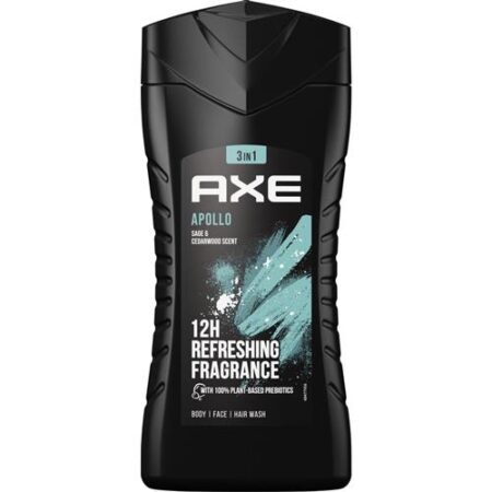 AXE Douchegel Apollo 5in1 250ml – verzorging voor lichaam, gezicht, haar en meer