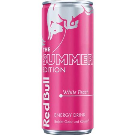 Red Bull Summer Edition Witte Perzik 250ml – energy drink witte perzik