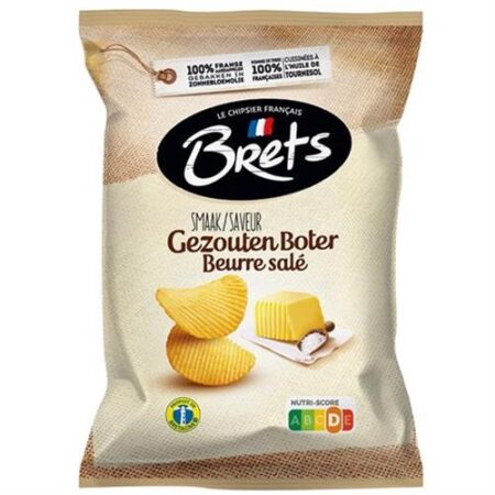 Brets Chips gezouten boter 125g