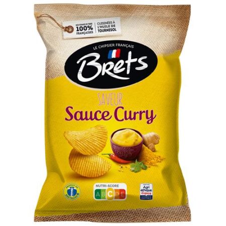 Brets chips curry saus – Gourmet curry‑smaak chips 125 g