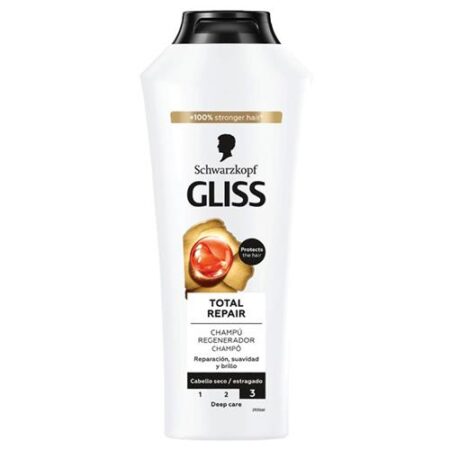 Gliss Total Repair Shampoo 400 ml – herstellende shampoo voor beschadigd haar