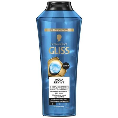 Gliss Aqua Revive Shampoo 400 ml – hydraterende shampoo voor droog haar