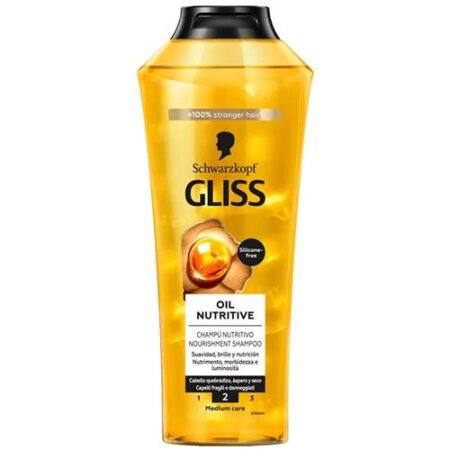 Gliss Oil Nutritive Shampoo 400 ml – Voeding & glans voor droog haar