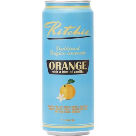 Flesje Ritchie Orange 33 cl – koolzuurhoudende sinas met echte fruitsmaak