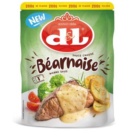 Zak D&L Béarnaise Warme Saus 200 g – romige saus met dragonaroma en mosterd