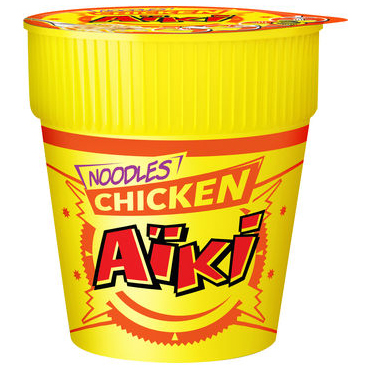 Aïki Chicken noodles 68 g cup – kippenbouillon instant-noedels
