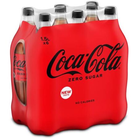 Coca Cola Zero Sugar 6 x 1,5L PET Flessen - INT