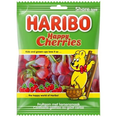 Haribo Snoepjes Happy Cherries - Kersen - 185gr