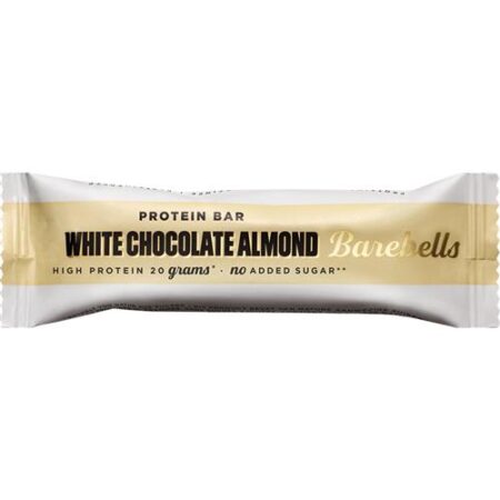 Barebells White Chocolate Almond eiwitreep 55 g – proteïnesnack met amandelen en witte chocolade