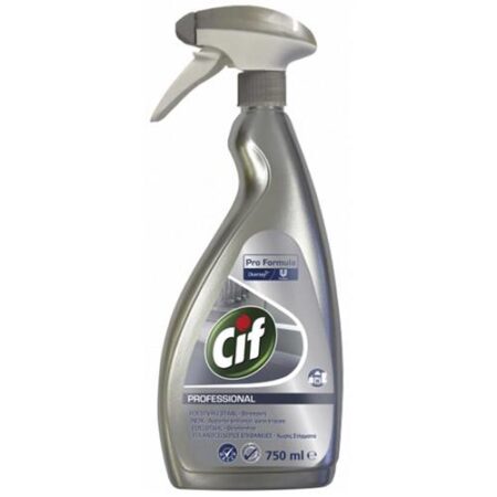 Cif Spray Professional Roestvrij Staal – Streepvrij 750ml