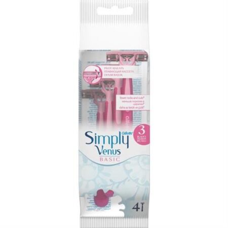 Simply Venus Basic Scheermesjes 4-Pack