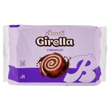 Bauli Girella Original 8 × 35 g – apart verpakte cake‑swirls met cacao‑vulling