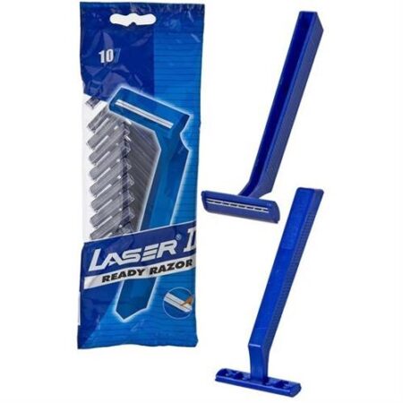 Laser II Wegwerp Scheermesjes 10 stuks – comfortabele scheermesjes voor glad scheren
