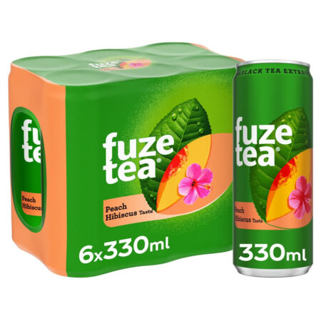 Fuze tea peach hibiscus 6 x 33cl