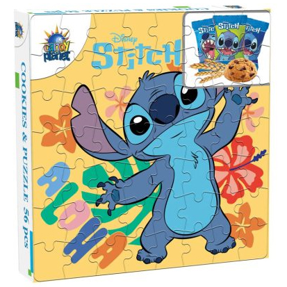 Disney Stitch Cookies & Puzzle 56 Stukjes
