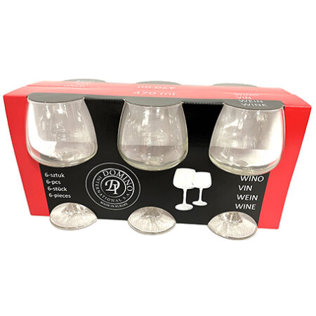 Domino Wijnglazen 6 Stuks 470ml