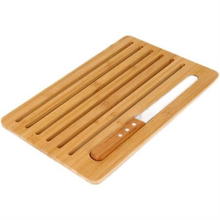 Cheffinger Broodsnijplank incl. Broodmes - 41cm - Bamboe
