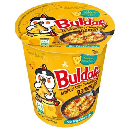 Samyang Cup Cheese 80 g pittige Koreaanse instant noodles met kaassmaak