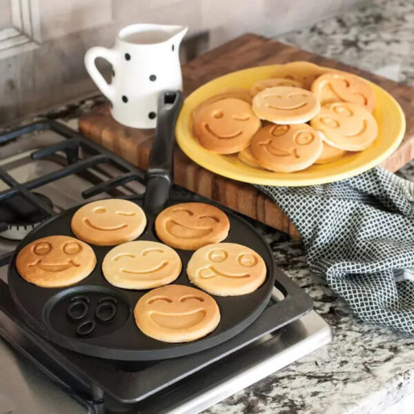 Cheffinger Pancake Pan 26 cm – Smiley Emoji Pannenkoekenpan - Afbeelding 2