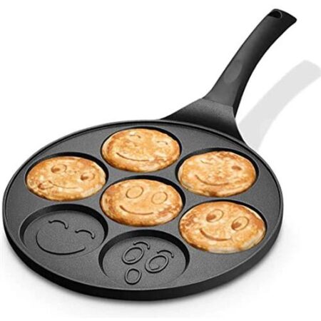 Cheffinger Pancake Pan - Smiley Emoji Vormen - 26cm - Pannen