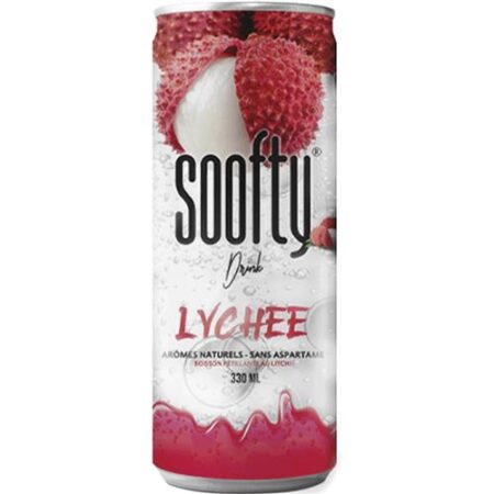 Soofty Drink Lychee 330ml - Frisdrank Met Lychee Smaak - Blikje