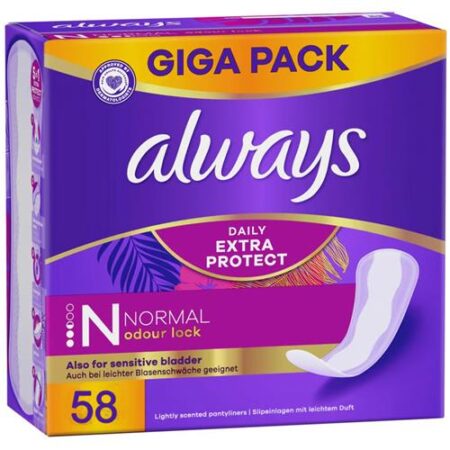 Always Inlegkruisjes Daily Extra Protect Normal 58 Stuks