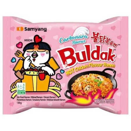 Buldak Hot Chicken Carbonara Noodles 130g