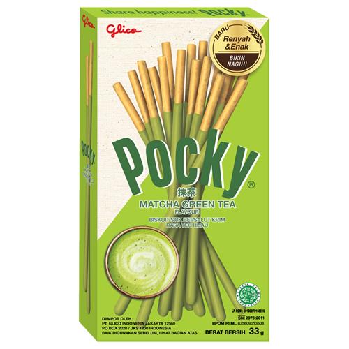 Pocky Biscuitstokjes Milky Matcha Green Tea 37g