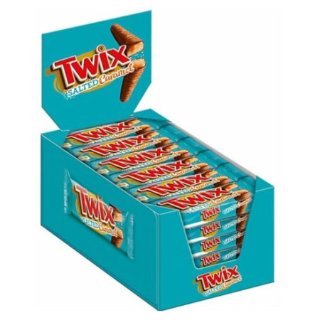 Twix Salted Caramel 32 x 46g - Display Verpakking - Biscuit Met Melkchocolade & Gezouten Karamel