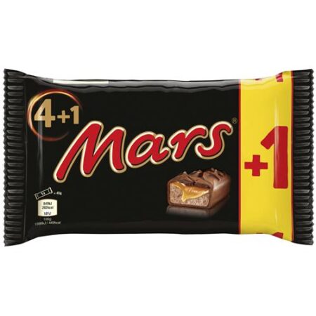 Mars 5 stuks – chocoladebars met karamel en nougat in multipack