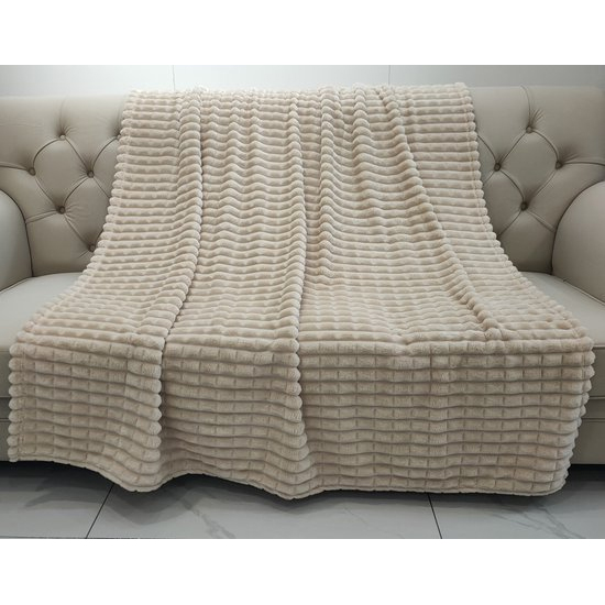 Plaid Grand Luxe Desert 150x200cm – 100% Polyester Microfibre - Afbeelding 2