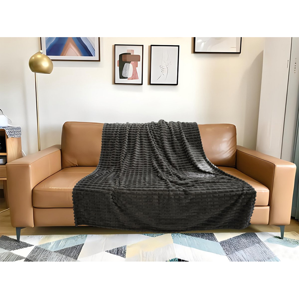 Plaid Grand Luxe Vison 150x200cm – 100% Polyester Microfibre - Afbeelding 2