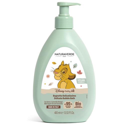 Naturaverde Baby badschuim 400 ml – delicate bubble bath met biologische haver