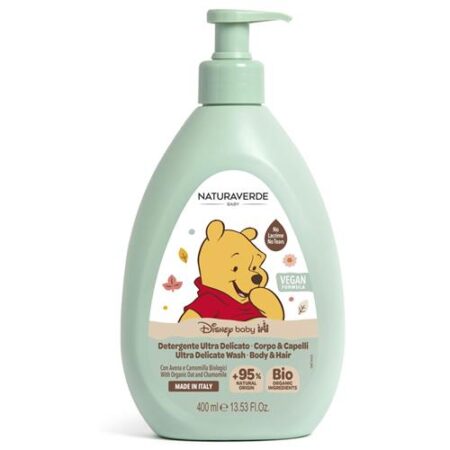 Naturaverde Baby Lichaams- en Haarwasgel 400 ml – Ultra delicate vegan formule
