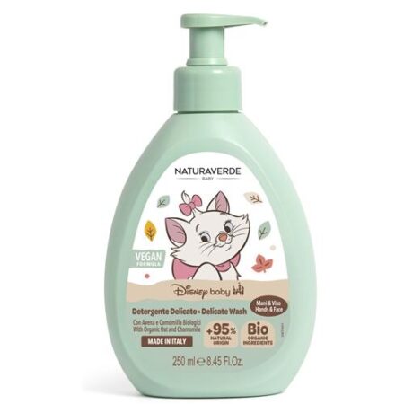 Naturaverde Baby Delicate Gezichts- en Lichaamswasgel 250 ml – Vegan verzorging voor gevoelige babyhuid