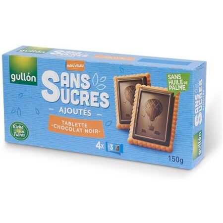 Gullón Biscuit Met Chocolade Noir - Apart Verpakt Suikervrij 150g