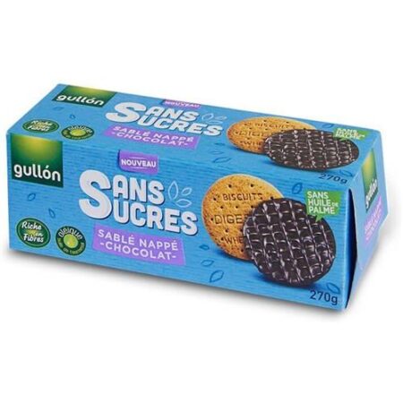Gullón Biscuit Omhuld Met Chocolade Suikervrij 270g