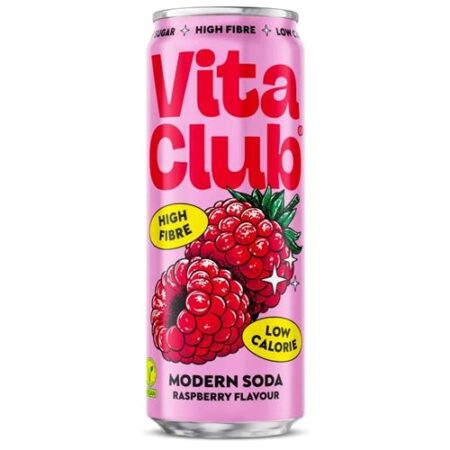 Vita Club Modern Soda Raspberry 330ml – frisdrank met frambozensmaak