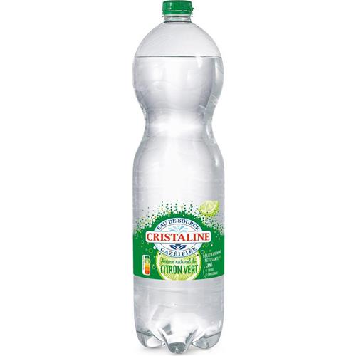 Cristaline Bruisend Bronwater Met Limoensmaak 1,5L – PET Fles – Spuitwater Met Natuurlijk Aroma