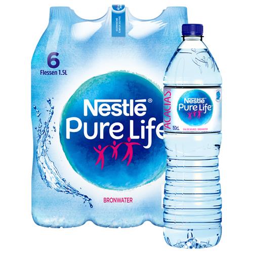 Nestlé Pure Life plat water 6 × 1,5 L – Verfrissend en zuiver water