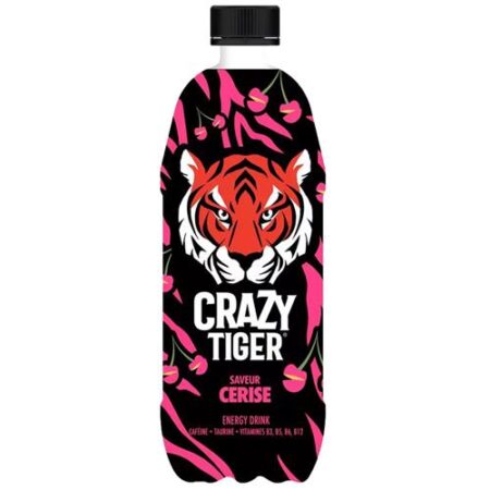 Crazy  Tiger  Cherry 500 ml – Zoete kersen energy‑drink